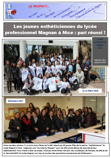 You are currently viewing Les jeunes esthéticiennes du Lycée Magnan