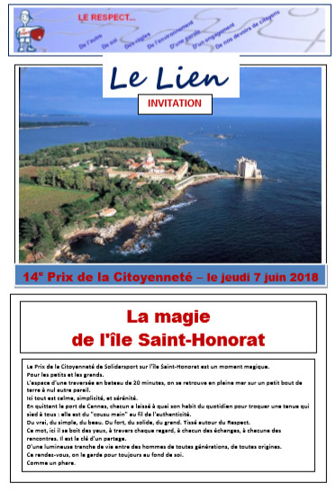 Invitation pour le 7 juin