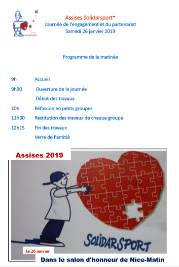 Planning des Assises janvier 2019